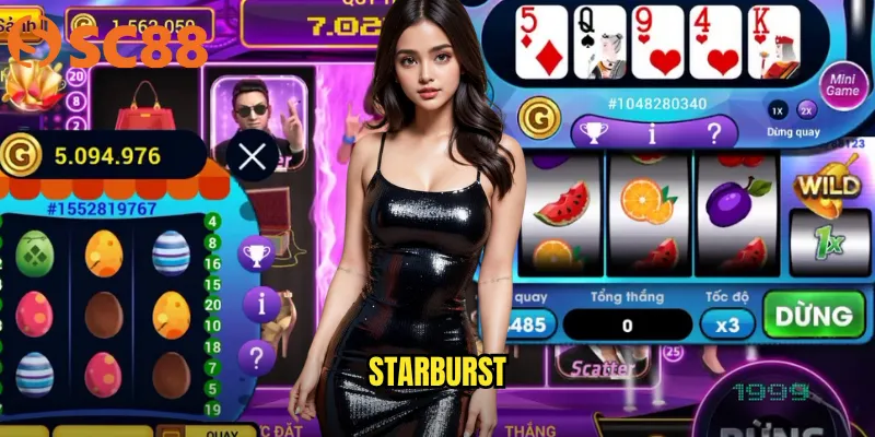 Starburst sc88: Slot game vũ trụ rực rỡ với giải thưởng không giới hạn 1 Starburst